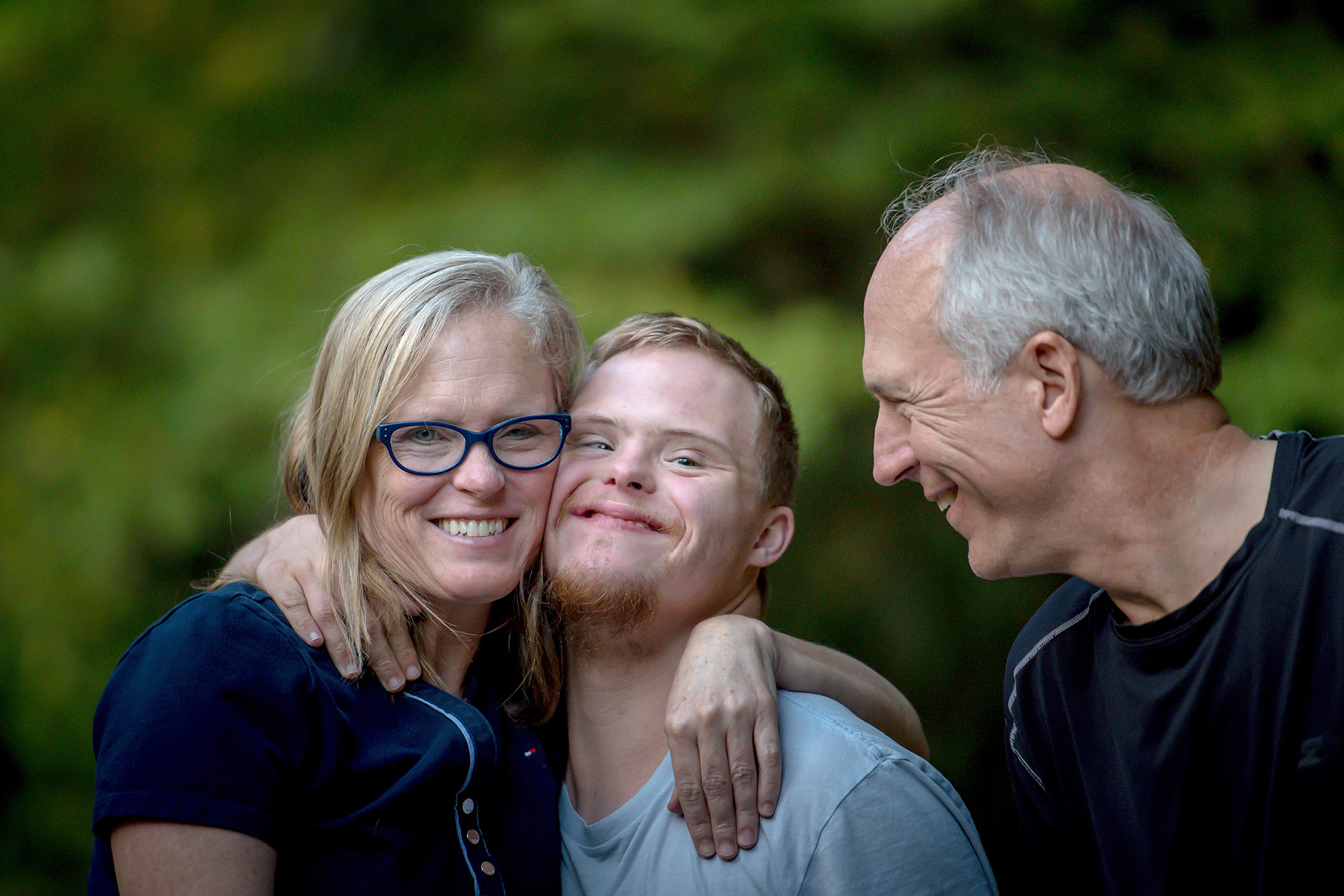 Parents with Happy son.